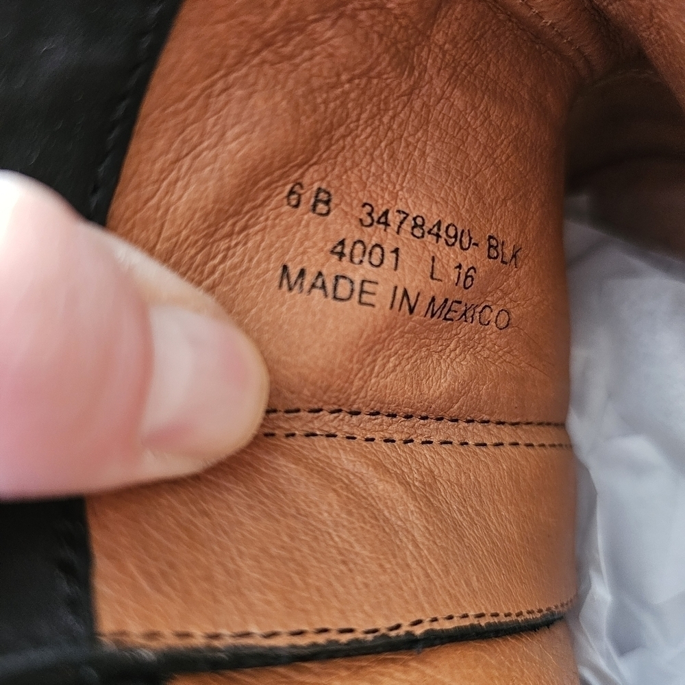 Frye Natalie Double Zip Leather Boots Size 6 - Picture 10 of 10